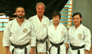 Antonio Diaz, shihan-Henriksen, Mie Nakayama og Rika Usami